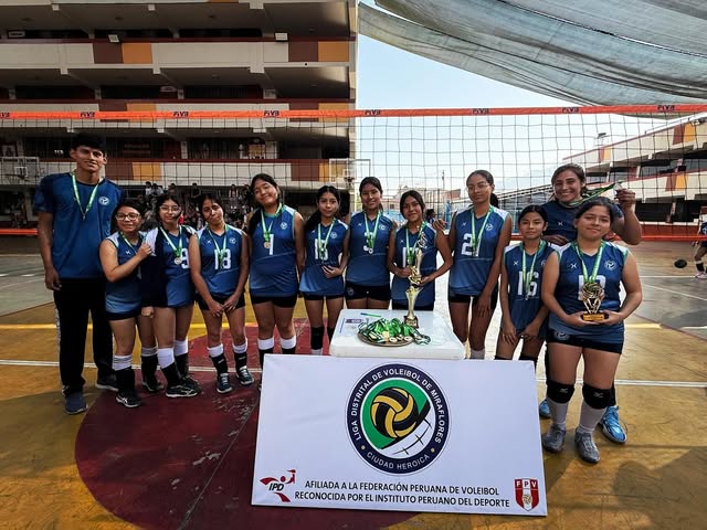 Campeonas y Medallas Domus Voley en Liga Distrital de Miraflores FPV IPD